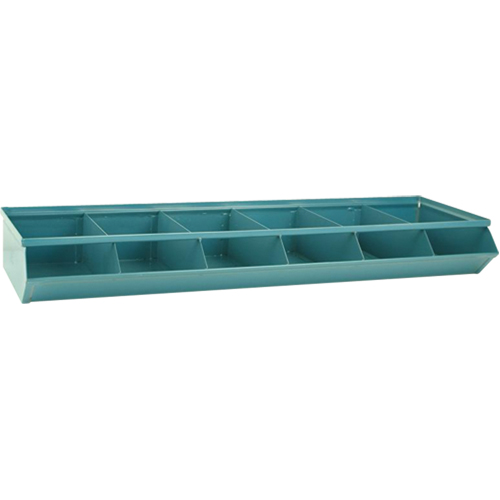 Bacs sectionnels superposables, Cap. 100 lb, 37" la x 12" p x 4-1/2" h, Bleu Cam Industrial