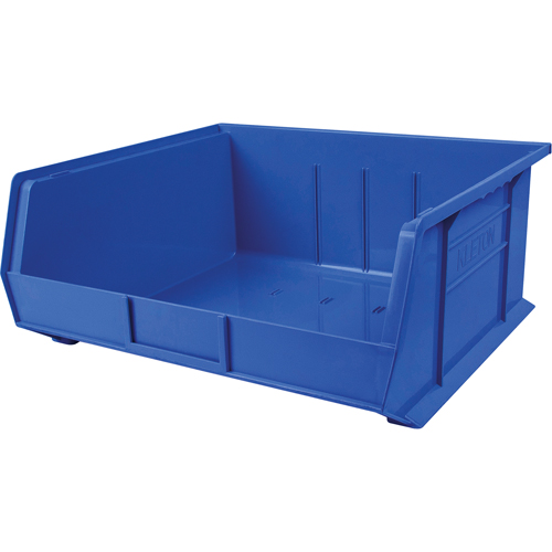 Bac en plastique, 16-1/2" la, 11" h x 18" p, Bleu Cam Industrial