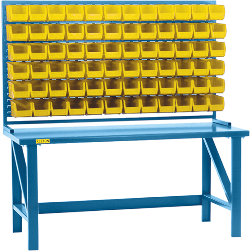 Rayonnage &agrave; persienne avec bacs, 36 bacs, 72" la x 15" p x 40" h Cam Industrial