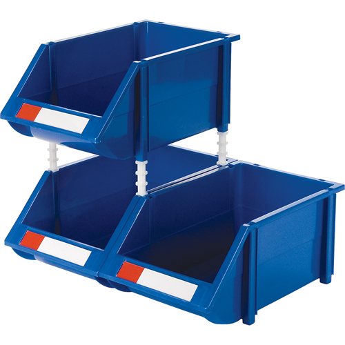 Stack & Hang Bin, 8-3/16" W x 6-3/16" H x 14" D, Blue Cam Industrial