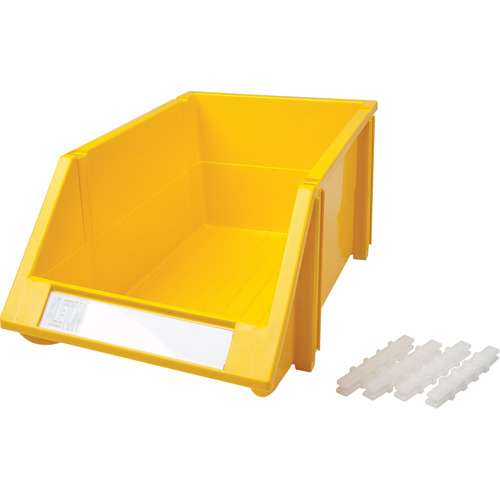 Bac empilable & &agrave; suspendre, 8-3/16" la, 6-3/16" h x 14" p, Jaune Cam Industrial