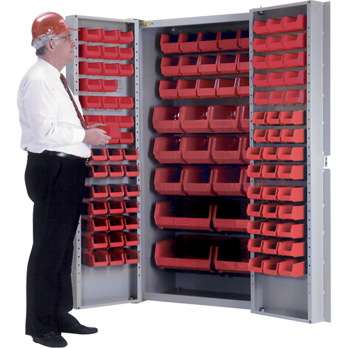 Deep-Door Combination Cabinet, 38" W x 24" D x 72" H, 36 Shelves Cam Industrial