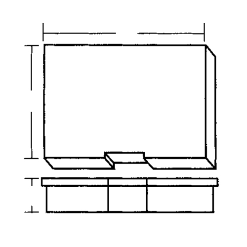 Compartment Case, Plastic, 15-1/2" W x 11-3/4" D x 2-1/2" H, Grey Cam Industrial