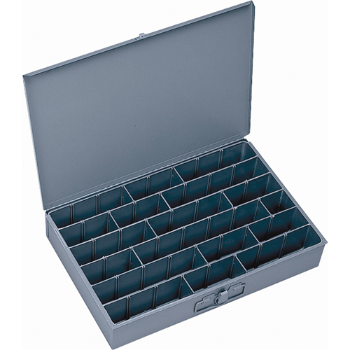 Compartment Scoop Boxes, 12" W x 18" D x 3" H, 17 Compartments Cam Industrial