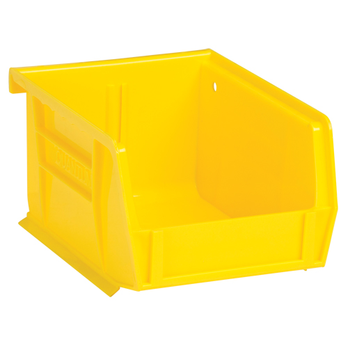 Ultra Stack & Hang Bin, 4-1/8" W x 3" H x 5-3/8" D, Yellow Cam Industrial