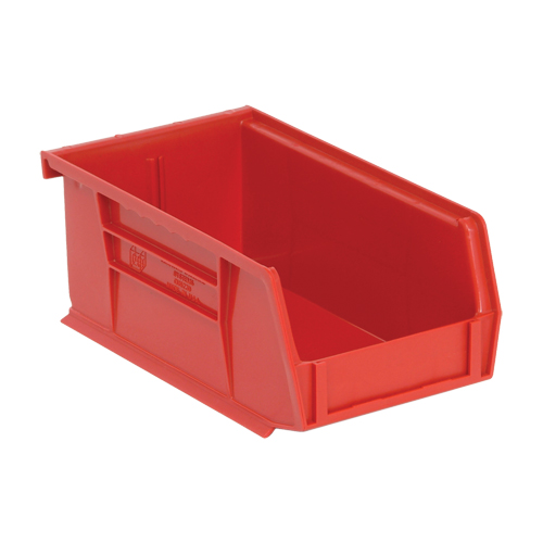 Ultra Stack & Hang Bin, 4-1/8" W x 3" H x 7-3/8" D, Red Cam Industrial