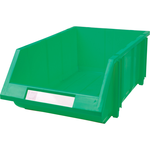 Stack & Hang Bin, 11-13/16" W x 7" H x 17-11/16" D, Green Cam Industrial