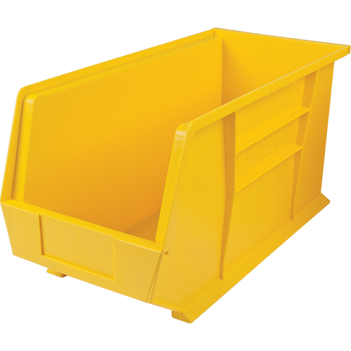 Ultra Stack & Hang Bin, 8-1/4" W x 9" H x 18" D, Yellow Cam Industrial