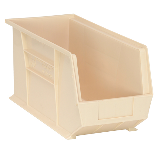 Ultra Stack & Hang Bin, 8-1/4" W x 9" H x 18" D, Ivory Cam Industrial