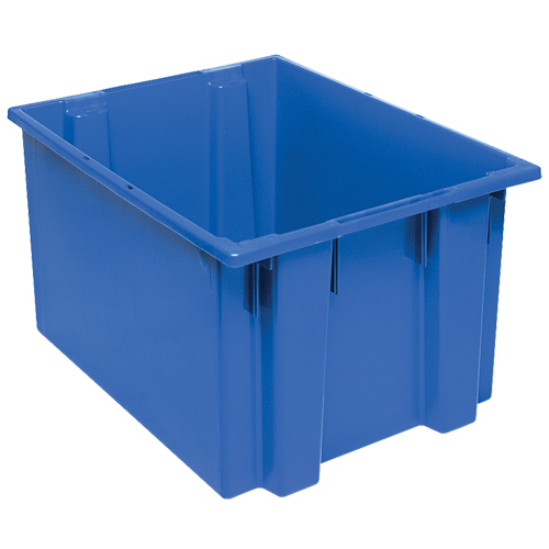 Contenants Stack & Nest, 13" x 23,5" x 19,5", Bleu Cam Industrial