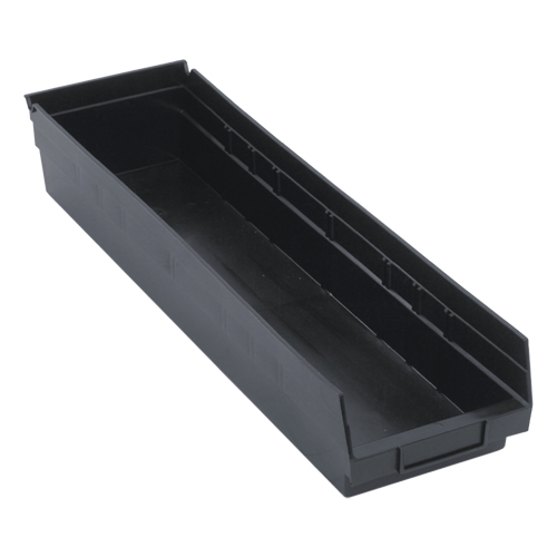 Bac pour &eacute;tag&egrave;re &eacute;conomique, 6-5/8" la, 4" h x 23-5/8" p, Noir Cam Industrial