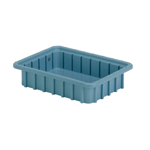 Contenants Divider Box, Poly&eacute;thyl&egrave;ne, 10,8" la x 8,3" p x 2,5" h, Bleu p&acirc;le Cam Industrial