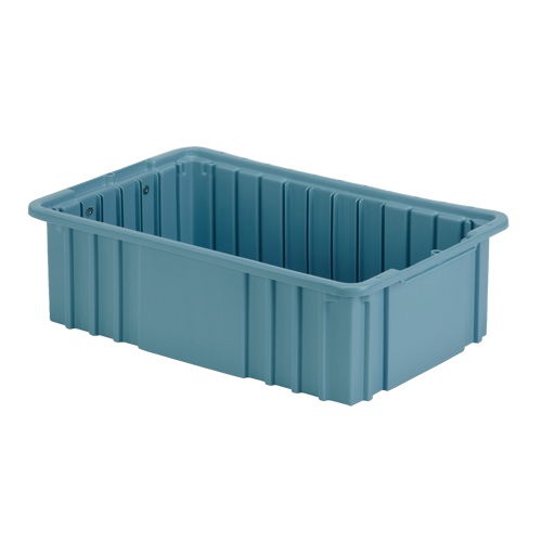 Divider Box, Polyethylene, 15.5" W x 9.9" D x 5" H, Light Blue Cam Industrial