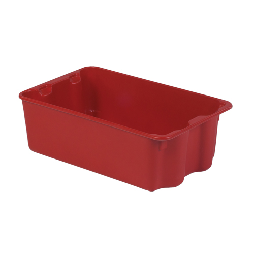Polylewton Stack-N-Nest&reg; Containers, 7.9" x 24" x 14.1", Red Cam Industrial