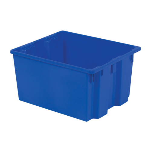 Polylewton Stack-N-Nest&reg; Containers, 13" x 24" x 20", Blue Cam Industrial