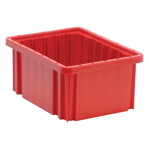 Contenants Divider Box, Plastique, 10,9" la x 8,3" p x 5" h, Rouge Cam Industrial