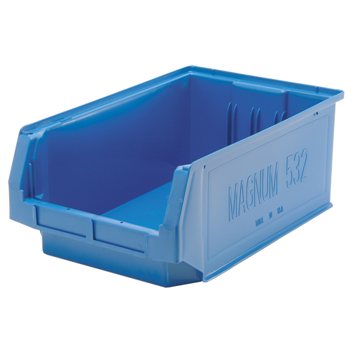 MAGNUM Bin, 7-7/8" H x 12-3/8" W x 19-3/4" D, 150 lbs. Capacity, Black Cam Industrial