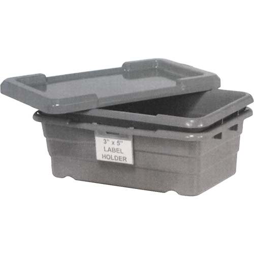 Bacs empilables en crois&eacute;, 16" la x  p x 8,5" h, Gris Cam Industrial