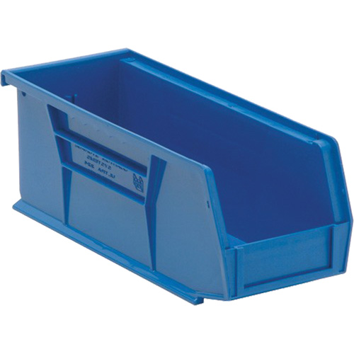 Bacs ultra empilable & suspendable, 4-1/8" la, 4" h x 10-7/8" p, Bleu Cam Industrial