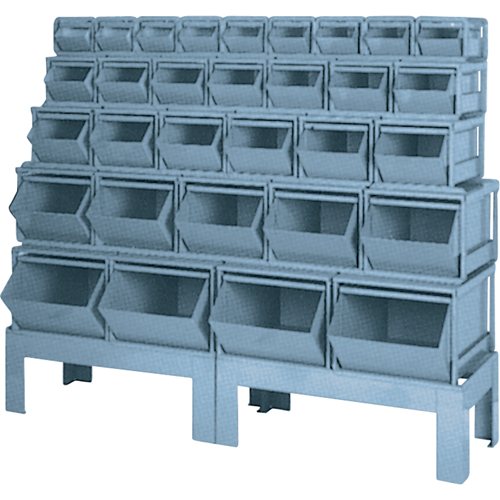 Combinaisons de bacs &agrave; assembler, Cap. 1000 lb, 68" la x 19-1/2" p x 55 1/4" h, Bleu Cam Industrial