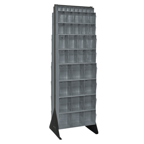 Tip-Out Bins Stand, 23-5/8" W x 16" D x 75" H, 72 Drawers Cam Industrial