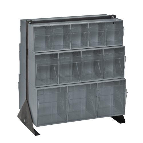 Tip-Out Bins Stand, 23-5/8" W x 16" D x 28" H, 24 Drawers Cam Industrial