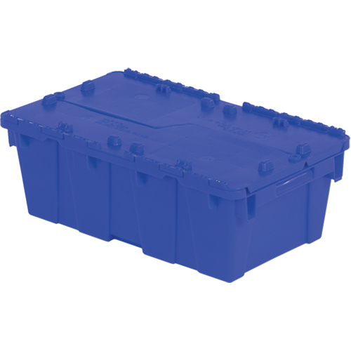 Contenants de distribution Flipak en plastique poly&eacute;thyl&egrave;ne (PE), 19,7" x 11,8" x 7,3", Bleu Cam Industrial