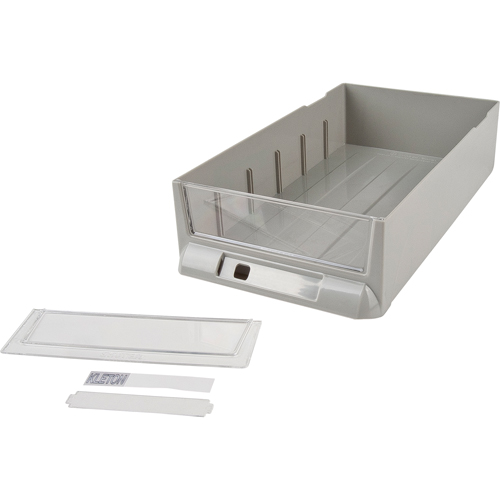 Tiroir de rechange pour armoires de pi&egrave;ces KPC-100, Plastique, 6-3/8" la x 11-3/10" p, 2-11/16" h, Gris Cam Industrial