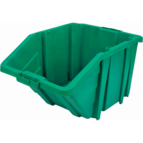 Jumbo Plastic Bin, 15-1/2" W x 13" H x 25" D, Green, 200 lbs. Capacity Cam Industrial
