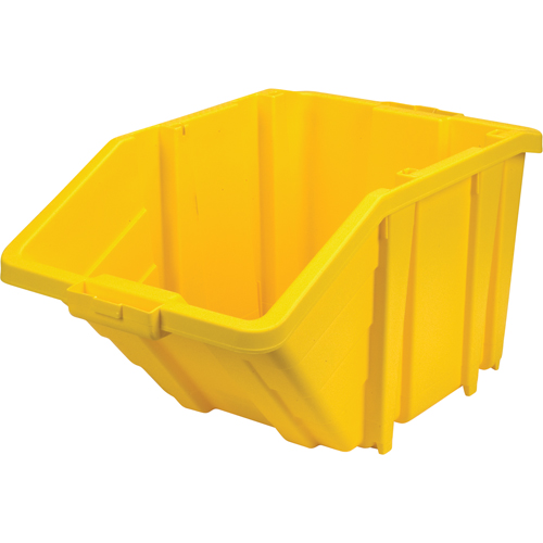 Bac g&eacute;ant en plastique, 15-1/2" la x 13" H x 25" p, Jaune, Capacit&eacute; 200 lb Cam Industrial