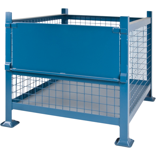 Bulk Stacking Containers, 34.5" W x 40.5" D x 30" H, 3000 lbs. Capacity Cam Industrial