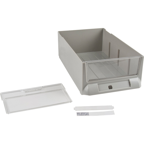 Replacement Drawer for KPC-200 Parts Cabinets, Plastic, 5-3/8" W x 9-13/16" D x 3-3/10" H, Grey Cam Industrial