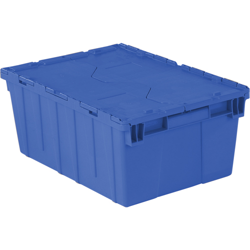 Contenants de distribution Flipak en plastique poly&eacute;thyl&egrave;ne (PE), 21,9" x 15,2" x 9,3", Bleu Cam Industrial