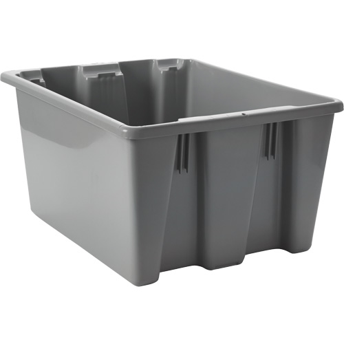 Stack & Nest Palletote Box, 10" x 15.5" x 19.5", Grey Cam Industrial
