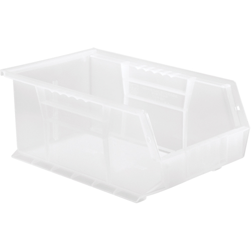 Bac transparent ultra empilable & suspendable, 8-1/4" la, 6" h x 13-5/8" p, Transparent Cam Industrial