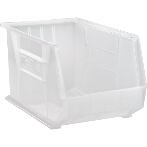 Bac transparent ultra empilable & suspendable, 11" la, 10" h x 18" p, Transparent Cam Industrial