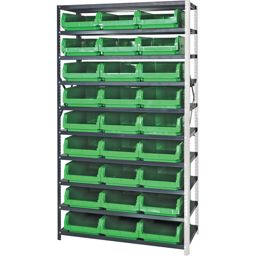 &eacute;l&eacute;ment de rayonnage avec bacs empilables, Acier, Bac Magnum, Capacit&eacute; 650 lb, 42" la x 76" h Cam Industrial