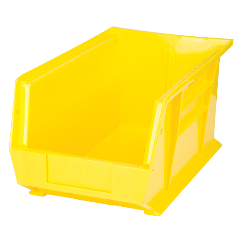 Stack & Hang Bin, 8-1/4" W x 7" H x 14-3/4" D, Yellow Cam Industrial