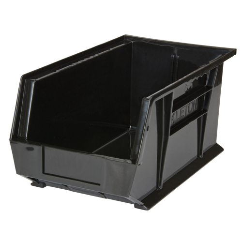 Stack & Hang Bin, 8-1/4" W x 7" H x 14-3/4" D, Black Cam Industrial