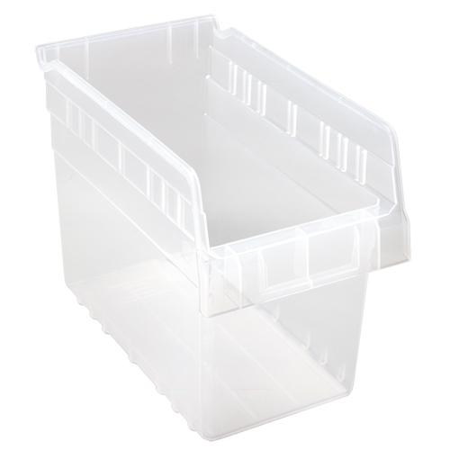 Bacs pour &eacute;tag&egrave;re Store-Max, 6-5/8" la x 8" H x 11-5/8" p, Transparent, Capacit&eacute; 44 lb Cam Industrial
