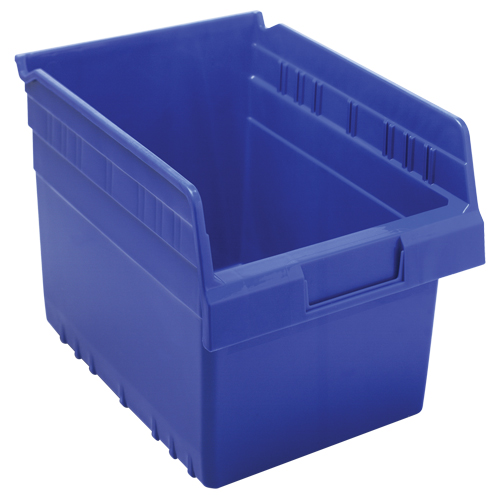 Bacs pour &eacute;tag&egrave;re Store-Max, 8-3/8" la x 8" H x 11-5/8" p, Bleu, Capacit&eacute; 44 lb Cam Industrial