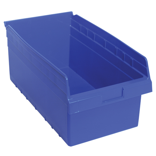 Bacs pour &eacute;tag&egrave;re Store-Max, 11-1/8" la x 8" H x 17-7/8" p, Bleu, Capacit&eacute; 56 lb Cam Industrial