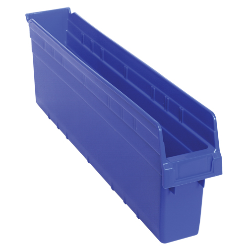Bacs pour &eacute;tag&egrave;re Store-Max, 4-3/8" la x 8" H x 23-5/8" p, Bleu, Capacit&eacute; 68 lb Cam Industrial