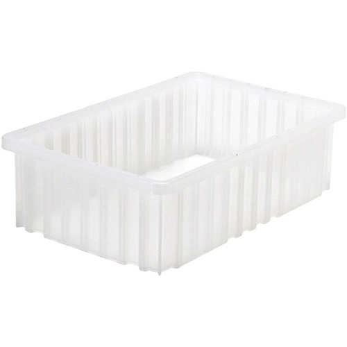 Divider Box&reg; Container, Plastic, 16.5" W x 10.875" D x 5" H, Grey Cam Industrial