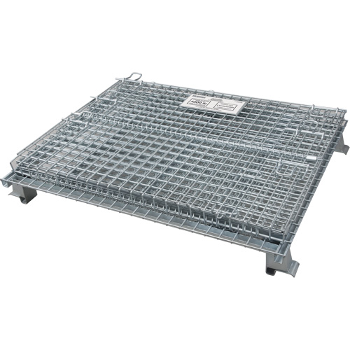 Collapsible Wire Container, 40" W x 48" D x 42" H, 4000 lbs. Capacity Cam Industrial