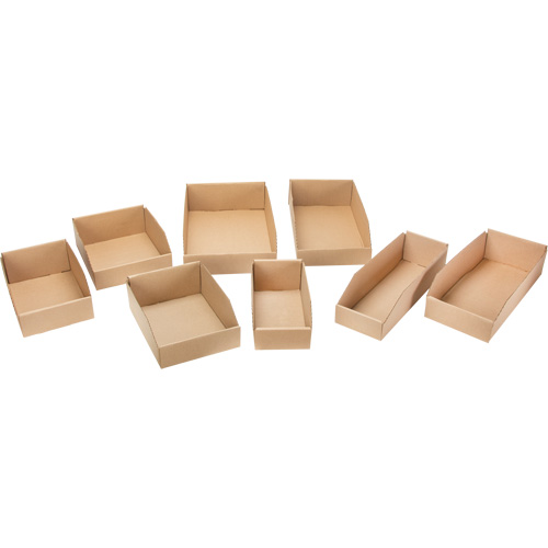 Deep Corrugated Parts Bins, 9-3/4" W x 11-1/4" D x 4-1/2" H, Beige Cam Industrial