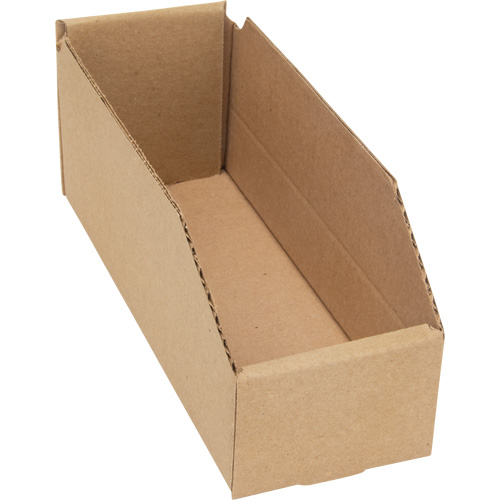 Deep Corrugated Parts Bins, 3-3/4" W x 11-1/4" D x 4-1/2" H, Beige Cam Industrial