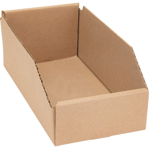 Boîtes profondes en carton ondul&eacute;, 5-3/4" la x 11-1/4" p x 4-1/2" h, Beige Cam Industrial