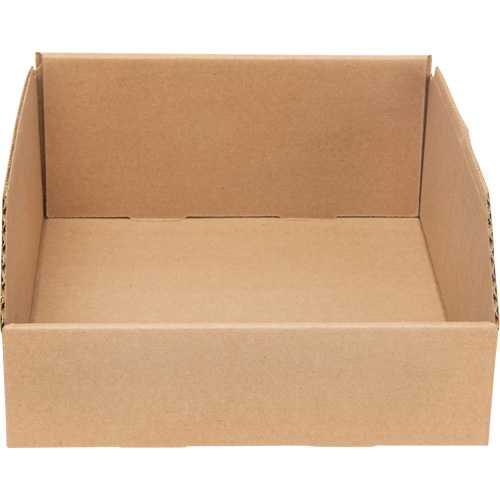 Deep Corrugated Parts Bins, 9-3/4" W x 11-1/4" D x 4-1/2" H, Beige Cam Industrial