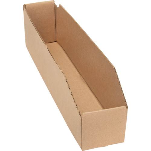 Boîtes profondes en carton ondul&eacute;, 1-7/8" la x 17-1/8" p x 4-1/2" h, Beige Cam Industrial